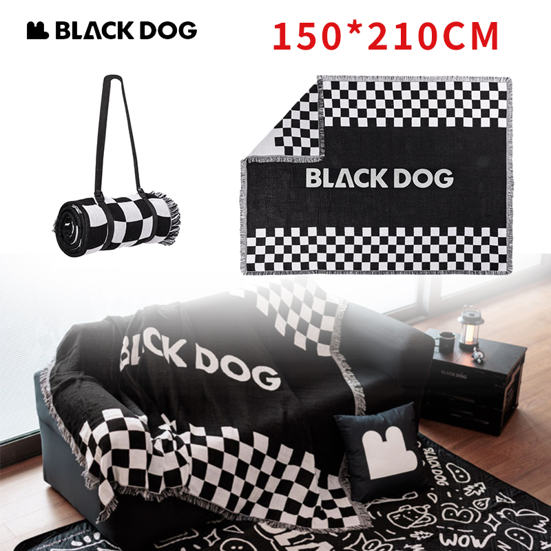 Bed Outdoor Camping - BLACKDOG Nappe à motif carreaux bicolore