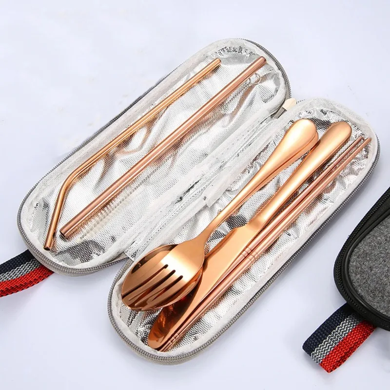 Outdoor Camping Dining Set - Vaisselle réutilisable ensemble de couverts de