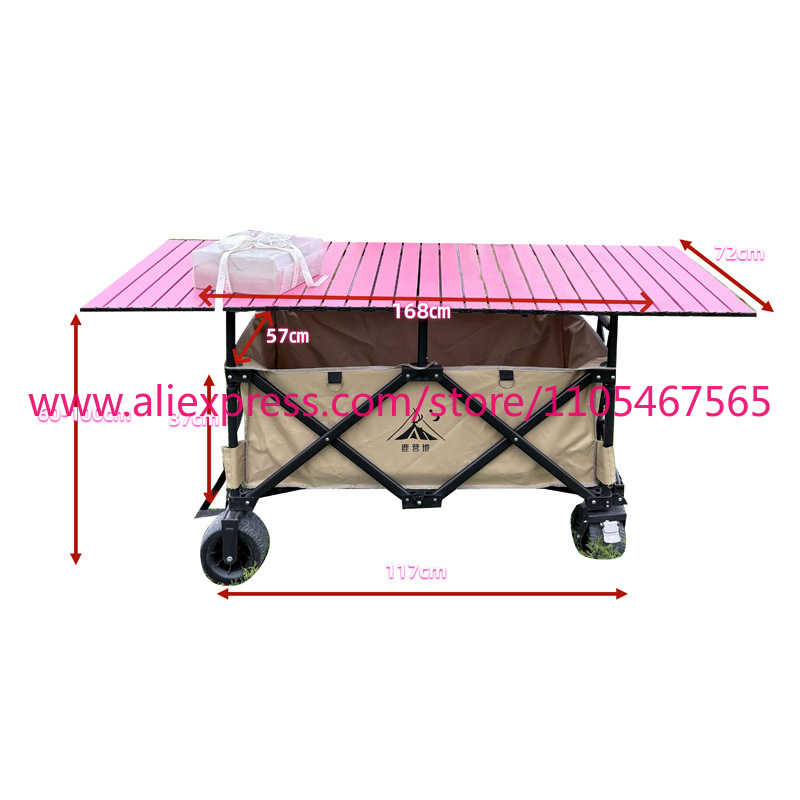 1 pièce, grand chariot pliable - Outdoor Camping Trolley avis et prix
