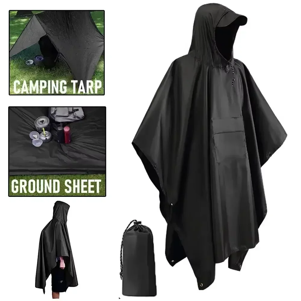 Poncho de pluie imperméable 3- - Camping Rain Poncho avis et prix