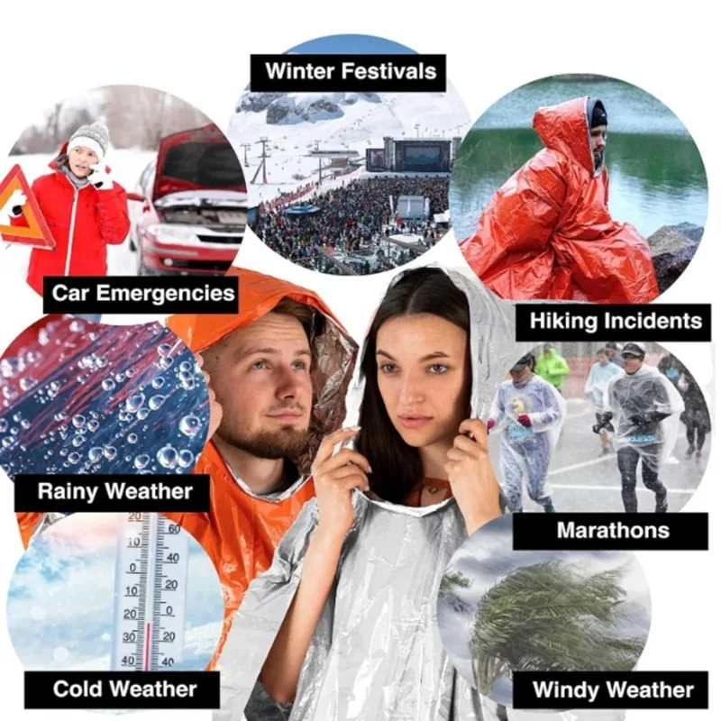 1 pièce/2 pièces : poncho de p - Camping Rain Poncho avis et prix