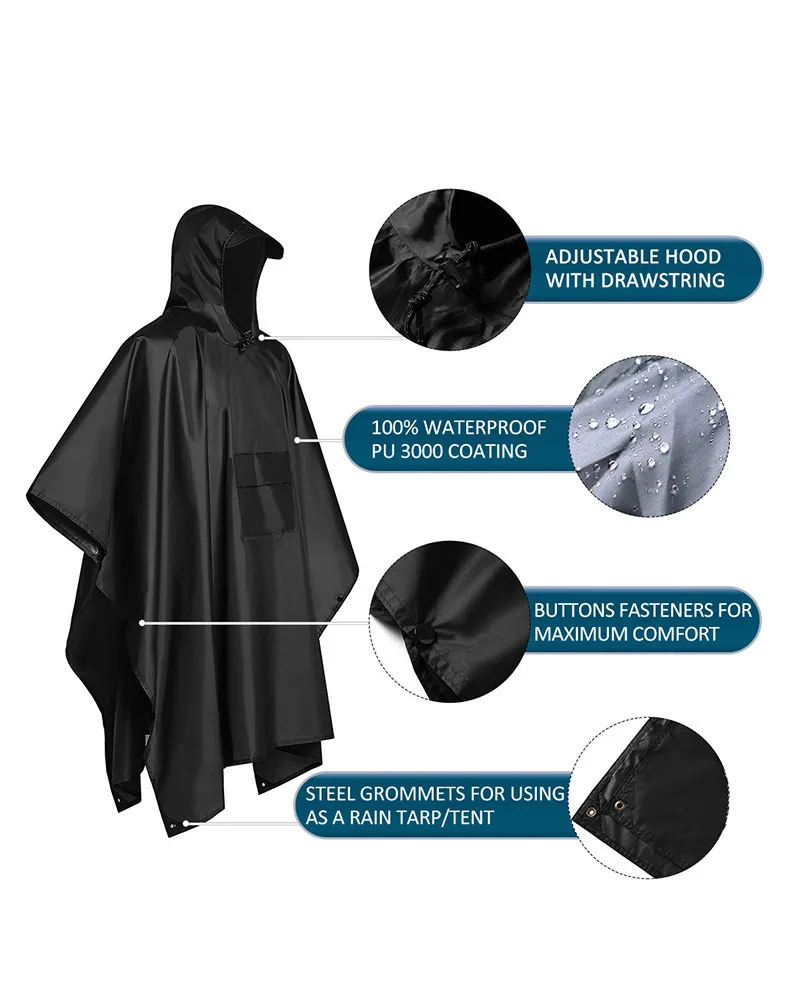 2026 Pour le camping et la ran - Camping Rain Poncho avis et prix