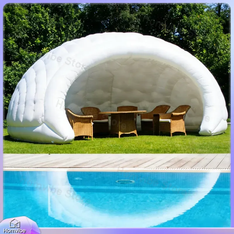 Tente dôme gonflable légère, a - Outdoor Camping Exhibition avis et prix